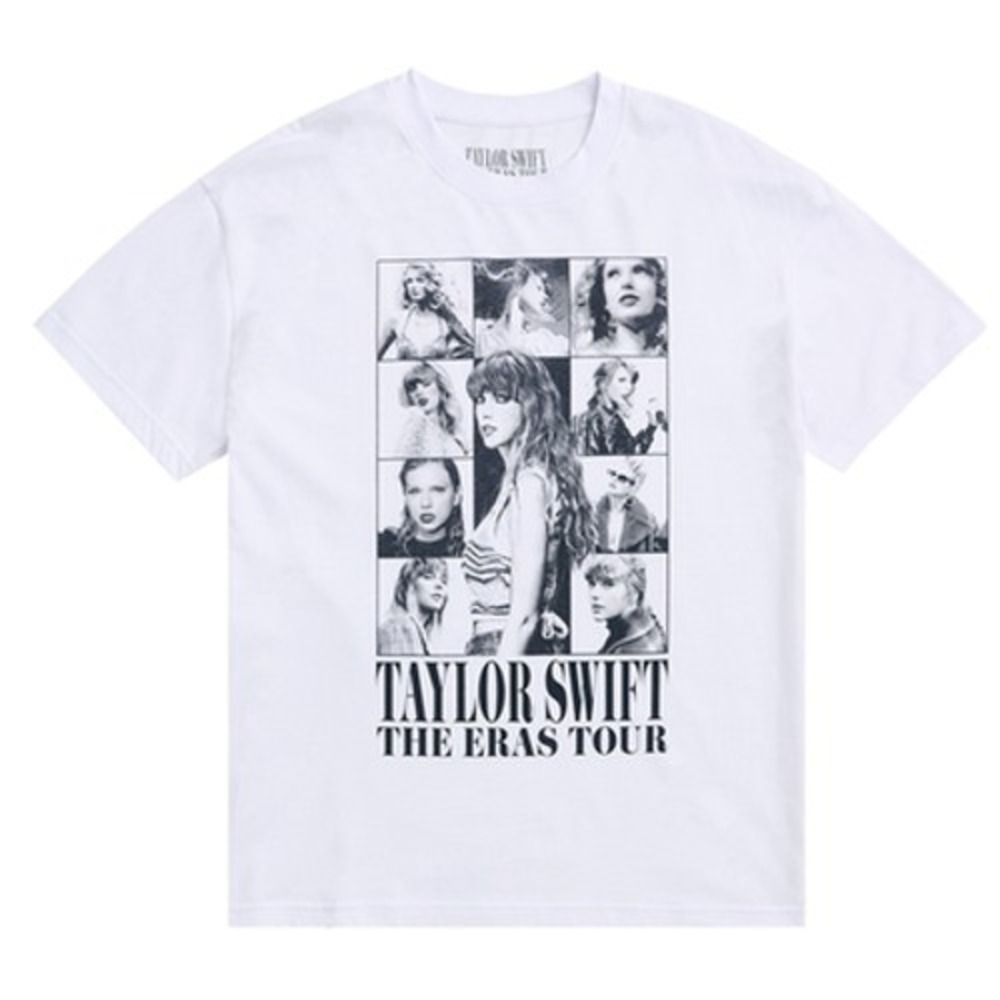NEW Taylor Swift THE ERAS TOUR White Short Sleeve T-Shirt sz Medium Official Tee